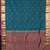 Teal blue pure touch silk saree