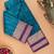 Teal blue pattu pure touch silk saree