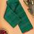 Green and orange borderless pure touch silk saree