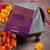 Grey and purple semi soft silk saree