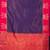 Blue brocade semi soft silk saree