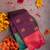 Brinjal purple semi silk saree