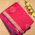 Magenta pink small border semi soft silk saree