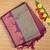 Grey borderless semi silk saree