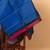 Peacock blue turning silk saree