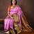 Rose pink kanchipuram pure silk saree