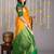 Yellow and green soft silk saree