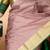 Pastel chocolate intricate gold zari silk saree