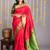Red golden border silk saree