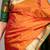 Honey brown golden zari motifs saree