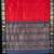 Red and grey silk cotton saree