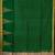 Green temple border silk cotton saree