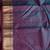 Aqua blue kanjivaram pure silk saree