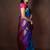 Peacock blue kanchipuram silk saree