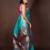 Turquoise blue kanchipuram silk saree