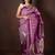 Lavender and purple kanjivaram silk saree