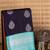Blue and silver pure touch silk saree