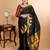 Black temple border kanjipuram silk saree