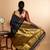 Black temple border kanjipuram silk saree