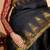 Black temple border kanjipuram silk saree