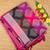 Purple and black designer soft silk saree