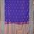Purplish blue and grey semi soft silk saree