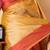 Beige gold zari soft silk saree