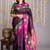 Pink and purple shot silk saree