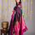 Pink and purple shot silk saree