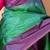 Aqua green soft silk saree