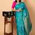 Blue kanjivaram silk saree