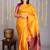 Mango yellow gold zari pattern silk saree