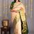 Beige pattu pure silk saree
