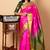 Pink and green pattu silk saree