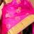Pink and green pattu silk saree