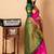 Pink and green pattu silk saree
