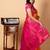 Orangish pink kanchipuram silk saree