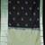 Black and green semi silk saree