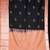 Black colour semi soft silk saree