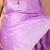 Lavender temple border pure soft silk saree with silk mark certified