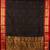Black and red kanchi cotton saree