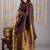 Coffe brown pure silk saree