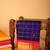 Ms blue and red pure kanchi sico saree
