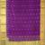 Pastel green and purple silk cotton saree