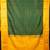 Dark green and mustard semi silk saree