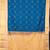Blue and cream semi silk saree