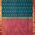 Peacock blue pure touch silk saree