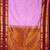 Lavender and brown soft silk saree
