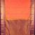 Dual tone orange and purple semi silk saree