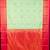 Aqua green and reddish pink semi silk saree